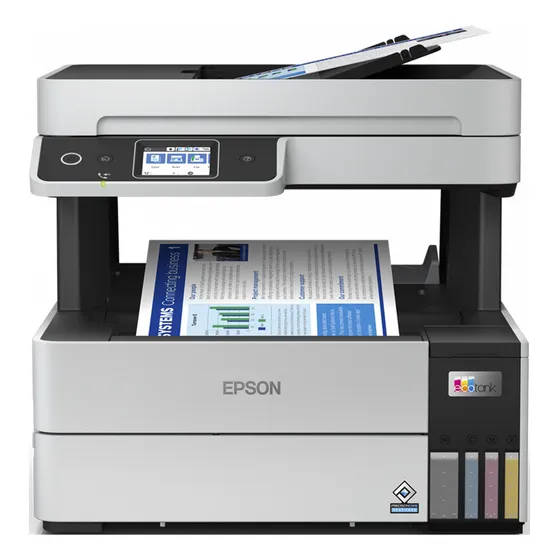 Impressora Multifuncional Tanque Tinta Colorida Epson L6490 Branco