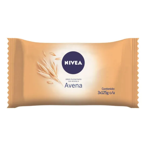 Nivea Jabon En Barra Avena 3x125g