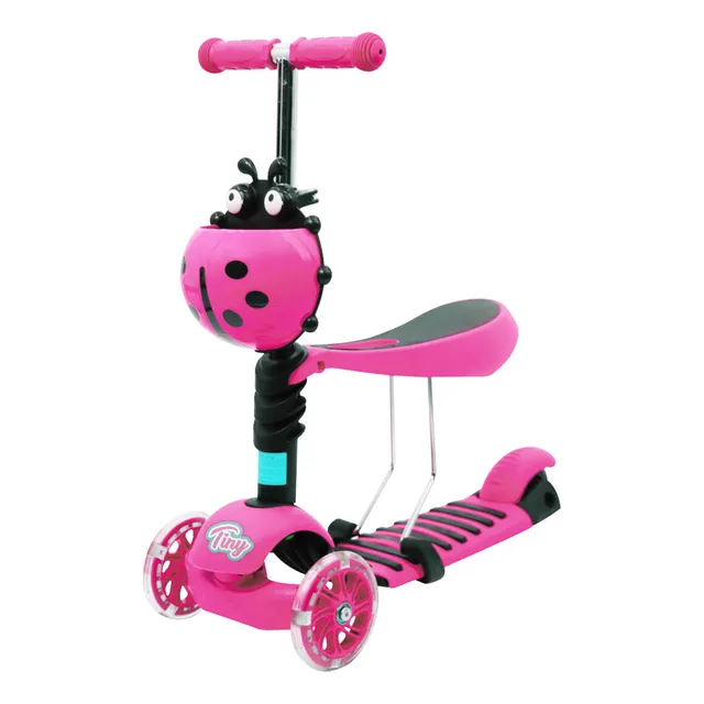 Monopatín Tiny Go Speed Mariquita Asiento Luz Canasta 12210