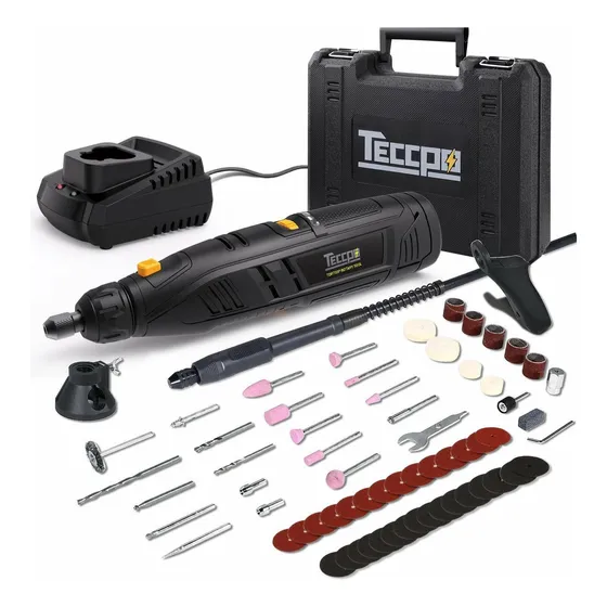 Hoy, Dremel O Taladro Inalambrico Teccpo Recargable + Piezas