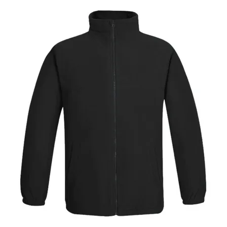 Micropolar Negro  Bolsillos Delanteros Cuello Alto Negro L