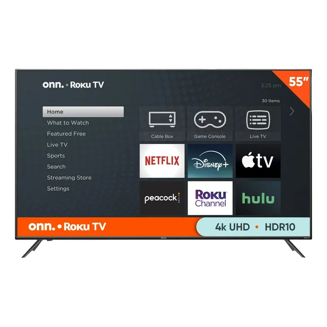 Onn Pantalla 55 Pulgadas 4k Smart Tv Roku Hdr 100012586