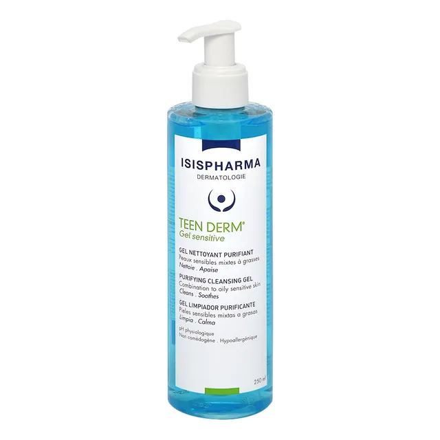 Teen Derm gel sensitive Limpieza Y Exfoliación Piel Mixta grasa 150ml