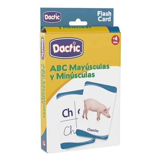 Abc Mayúsculas Y Minúsculas Dactic Láminas Educativas +4años