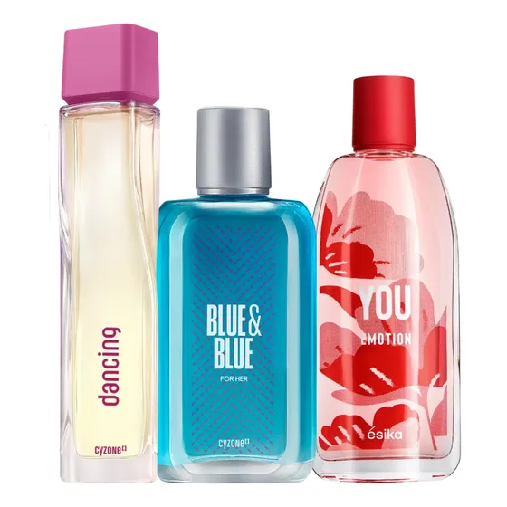 Dancing + Blue And Blue Cyzone + Its You Emotion Esika
