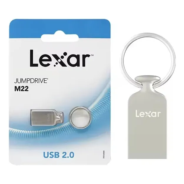 Pendrive Lexar Jumpdrive M22 64gb USB 2.0 gris metalizado