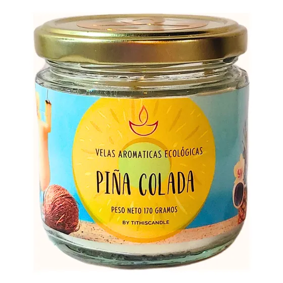 Vela Aromática Tithiscandle Piña Colada