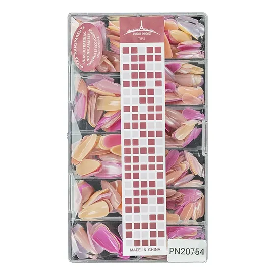 Tips Soft Gel Colores Caja X 500u Press On Nails Paris Night