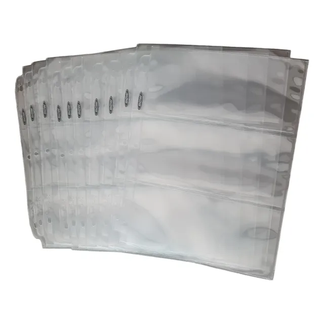 Lote De 10 Paginas Para 3 Billetes C/u  Laserweld Fabr B C W