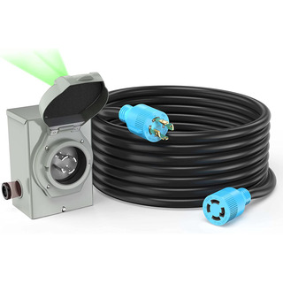 Cable De Generador De 4 Pines De 25 Pies, 30 Amperios Y... Cable De Generador De 4 Pines De 25 Pies, 30 Amperios Y...