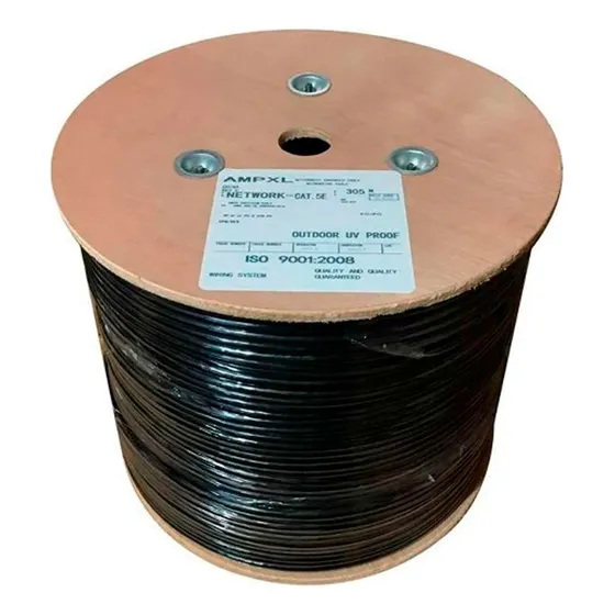Rollo De Cable Utp Ampxl Cat5e 305m Exterior Doble Chaqueta