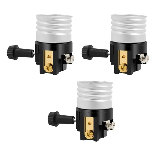 Enchufe De Luz E26 Con Perilla Interruptor Para Lámpara De P