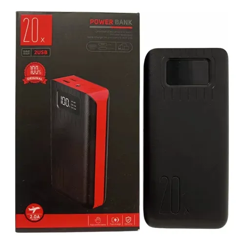 Cargador Power Bank  Portátil 20,000mah Teléfono Tipo C Usb
