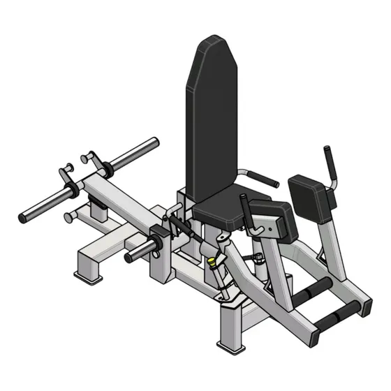 Plano P Fabricar Maquina De Gimnasio. Multi Abductor 3d