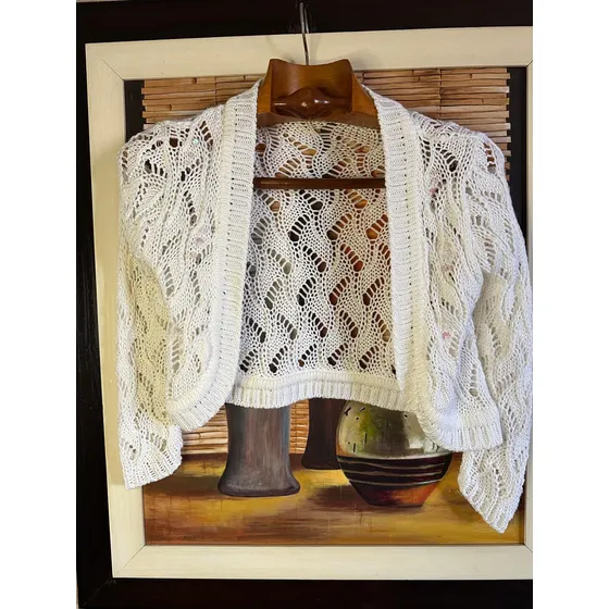 Bolero  Torerita Saquito Corto Tejido Lana Marca  T Vars Ksk
