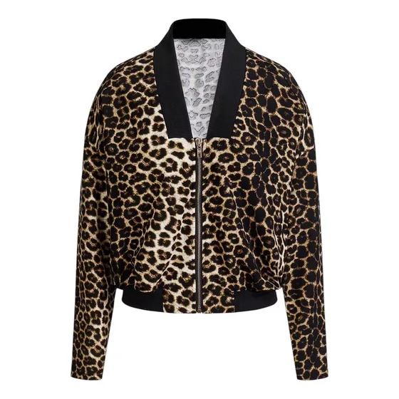 Campera Chaqueta Tipo Cazadora Casual Animal Print Leopardo