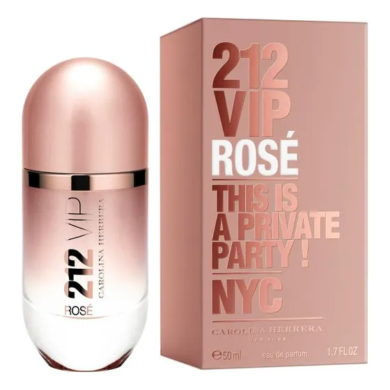 Perfume Carolina Herrera 212 Vip Rosé 50ml Original Oferta