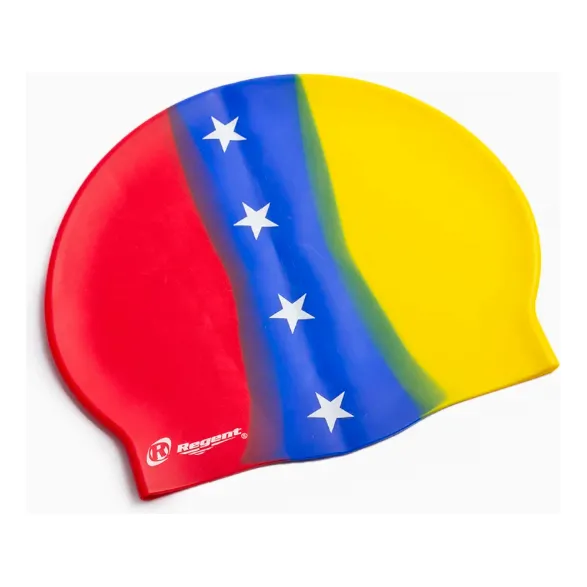 Gorro Natacion Silicon Regent Tricolor Venezuela