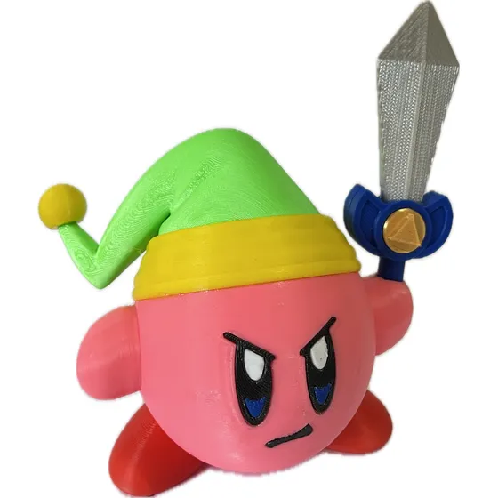 Figura Kirby Link Caja 3d