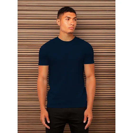 Playera Essens Manga Corta Slim Fit  Comod Calidad E007