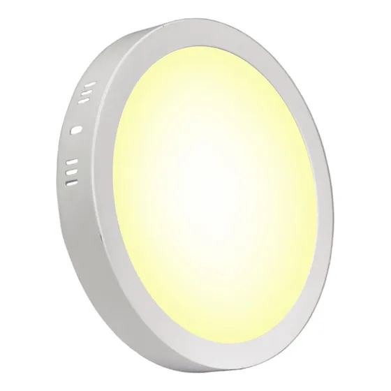 Foco Panel Plafon Led Sobrepuesto Redondo 18wats