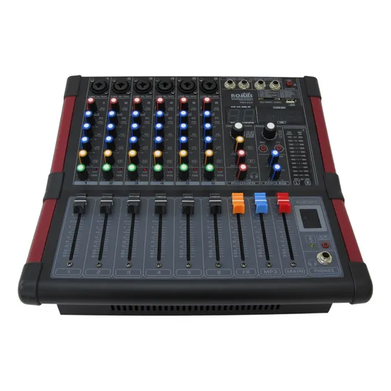 Pmx-6ch Consola Amp Romms 6ch Usb-bt 250w