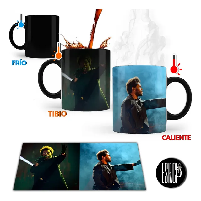 Taza Mágica Cantantes Artistas Regalo Navidad - Con Caja
