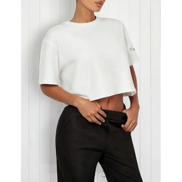 Polo Crop Blanco Ober Size Pack X 3