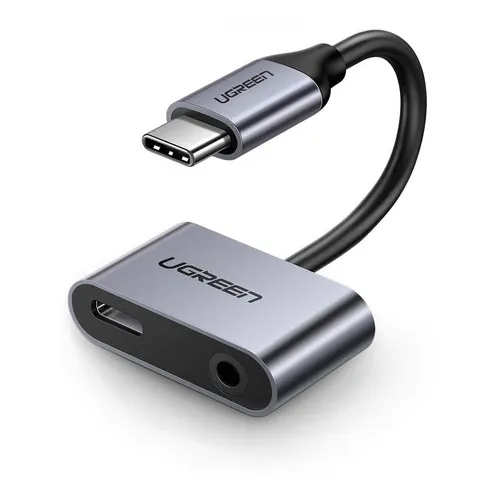 Adaptador De Audio Ugreen 50596 De Usb Tipo C A 3.5mm Audio