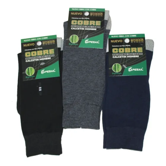 12 Calcetines De Algodón Y Cobre  - Precio X Docena