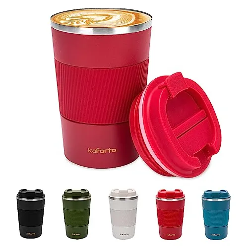 Kaforto 12oz Aislado Café Mug Acero Inoxidable Copa Rwn51