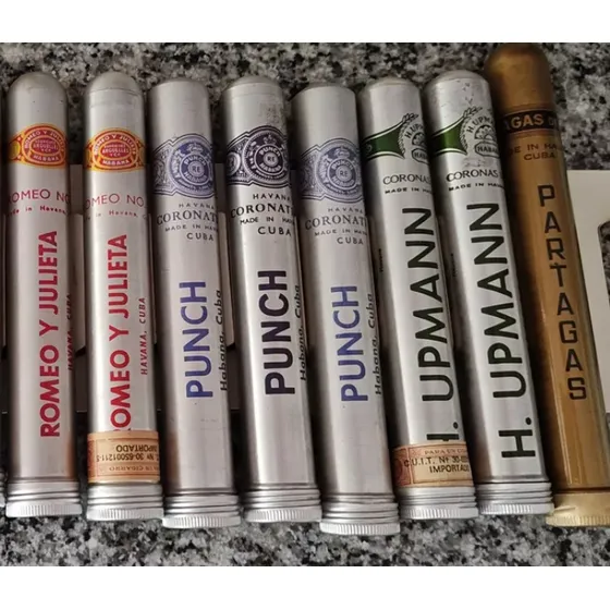 Porta Tubos Para Habanos , Lote X 4 Unidades