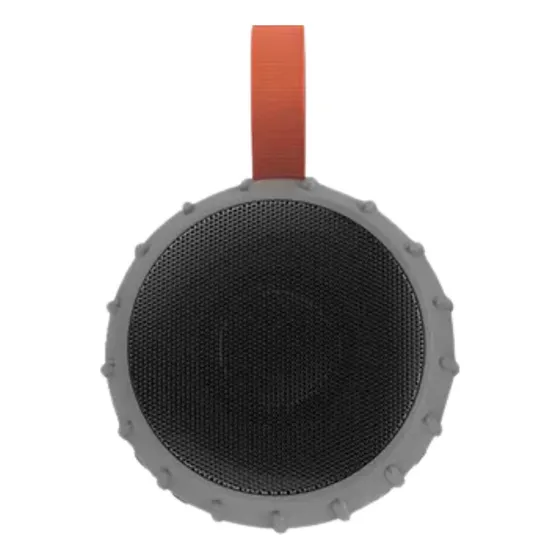 Caixa De Som Bluetooth Portátil À Prova D'água Cor Cinza 127/220v