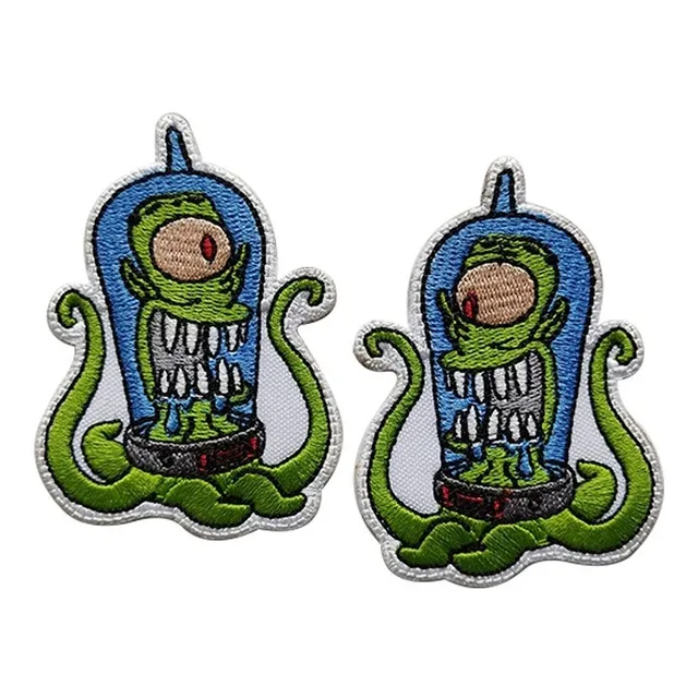 Parche Bordado Pulpos The Simpson, Kang Y Kodos Los Dos