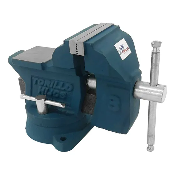 Prensa Tornillo De Banco Mod.3 Base Giratoria Torillo Tb003t