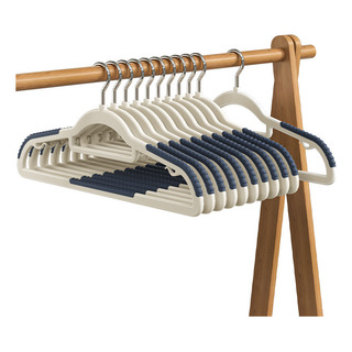 Paquete De 10 Unidades: Colgador De Ropa Duradero Y Antidesl Paquete De 10 Unidades: Colgador De Ropa Duradero Y Antidesl
