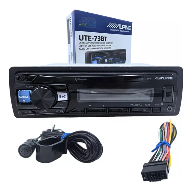 Autoestereo Para Auto Alpine Ute-73bt Con Usb Y Bluetooth