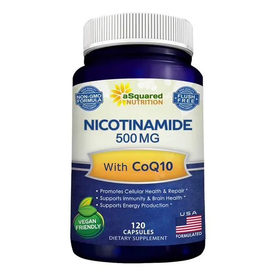 Suplemento De Nicotinamida Con Coenzima Q10 De Asquared Nutr
