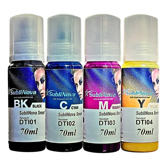 Tinta Sublimatica Inktec Para O Uso Em L3150 L3250 4x70ml