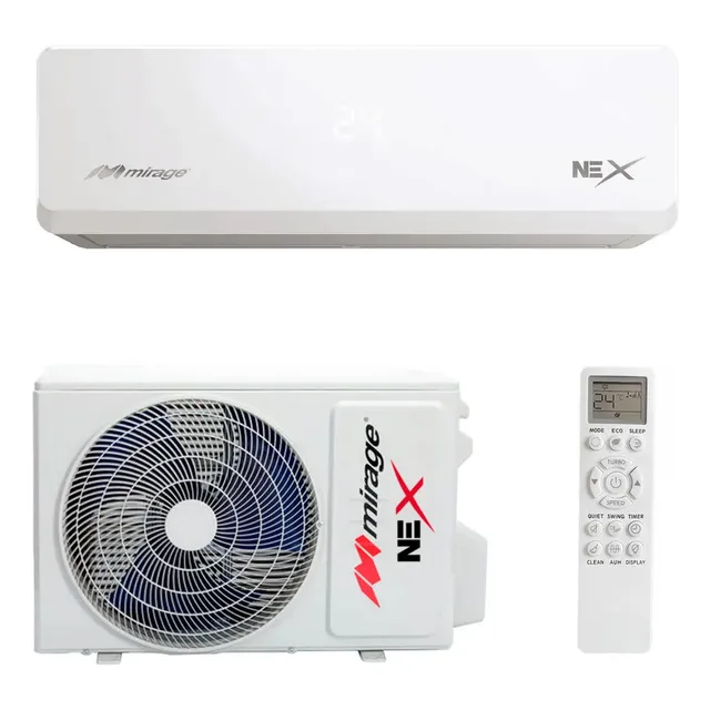 Clima Minisplit Mirage Nex 110v 12000 Btus 1 T Blanco Blanco