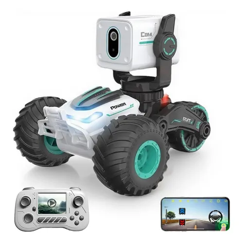 Coche RC Mini FPV 1/64 Con Cámara WiFi Y APP – Control Por Mando O Móvil, 3 Velocidades, Para Mayores De 16 Años