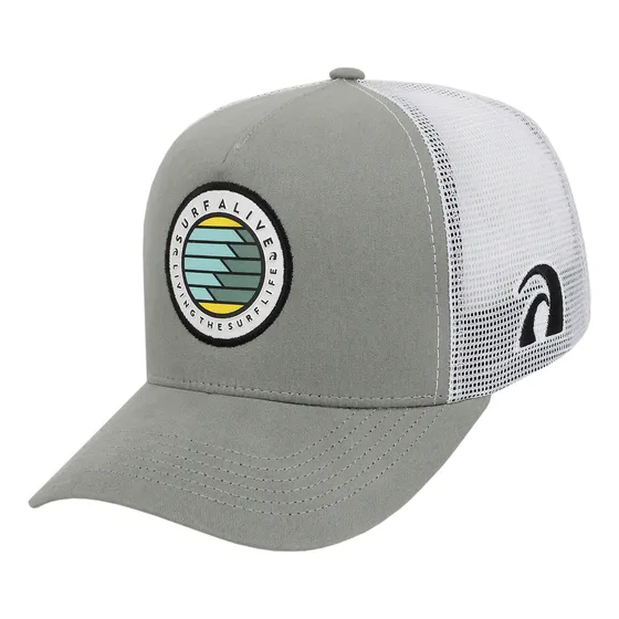 Boné Surf Alive Trucker Waves Cinza
