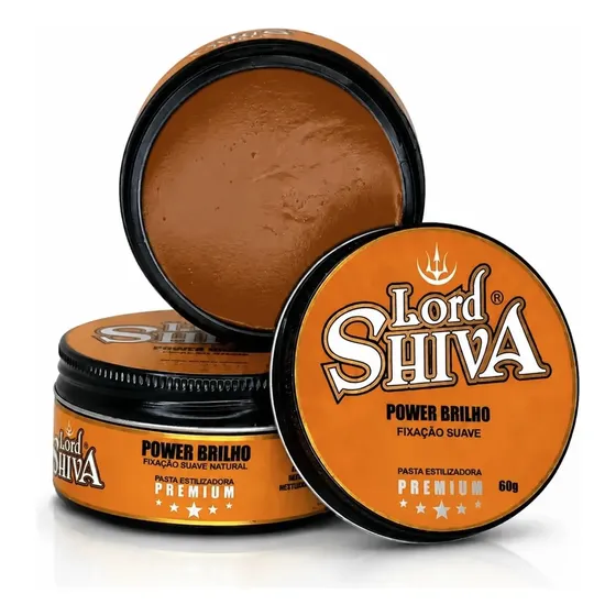 Pomada Modeladora Power Brilho Efeito Molhado Lordshiva 60g