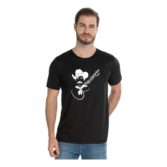 Camisa Camiseta Gola Redonda Tião Carreiro Violeiro Promoção