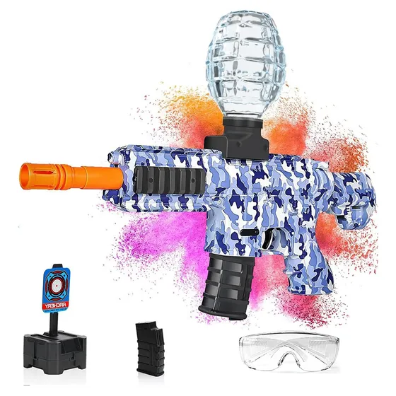Pistola De Juguete Electrica Mp-5 Morada 70.000 Bolas De Gel