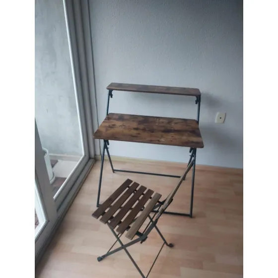 Escritorio Con Silla Plegables