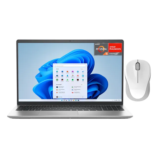 Laptop DELL Inspiron 15 3535 AMD Ryzen 5 7520U 8GB RAM 512GB SSD 15.6" Windows 11 Home Antivirus Mouse DXT Teclado en Español