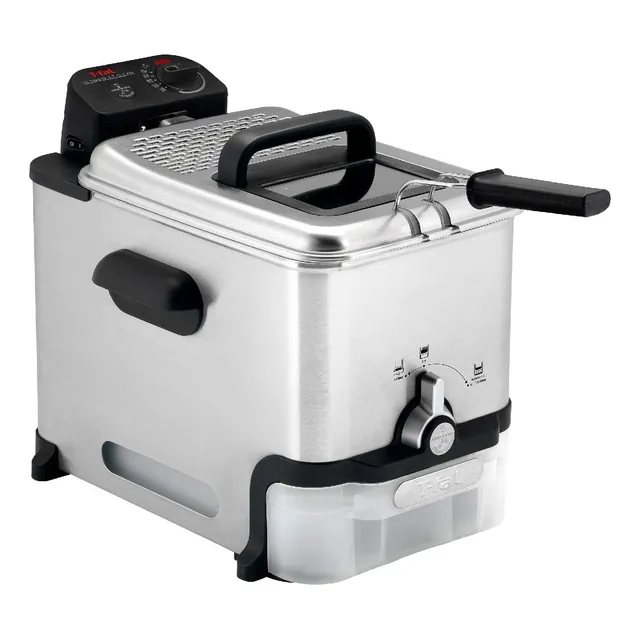 Freidora T-fal Con Cesta, Acero Inoxidable, Facil De Limp...