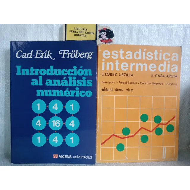 Combo - 2 Libros - Analisis Numerico - Estadistica Intermedi