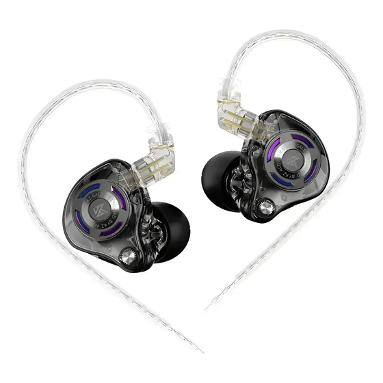 Auriculares in-ear gamer KZ Gaming Gale negro-sin micrófono